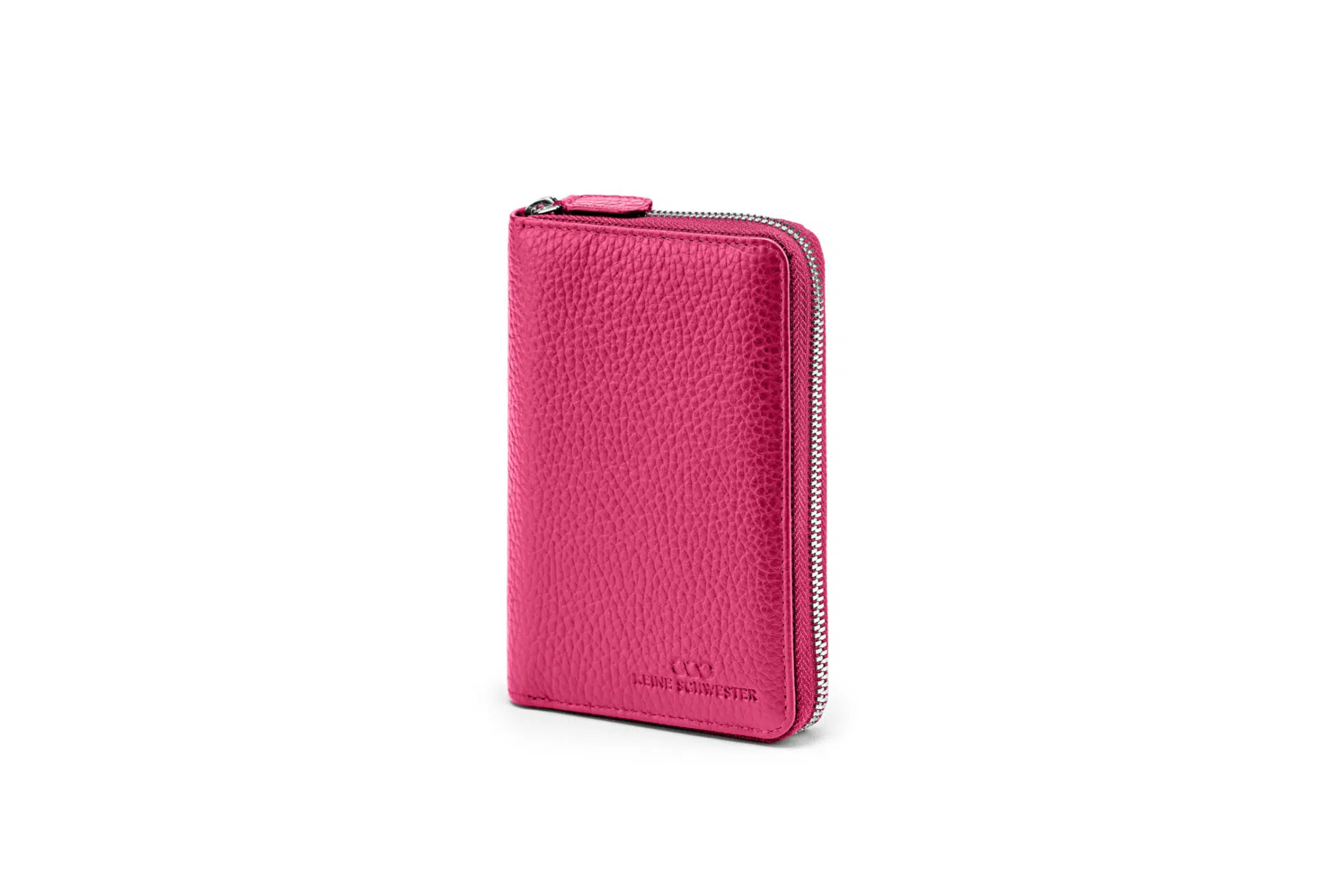 keineschwester-taschen-tragbar-leder-silber-JANNE-pink-genarbt-A