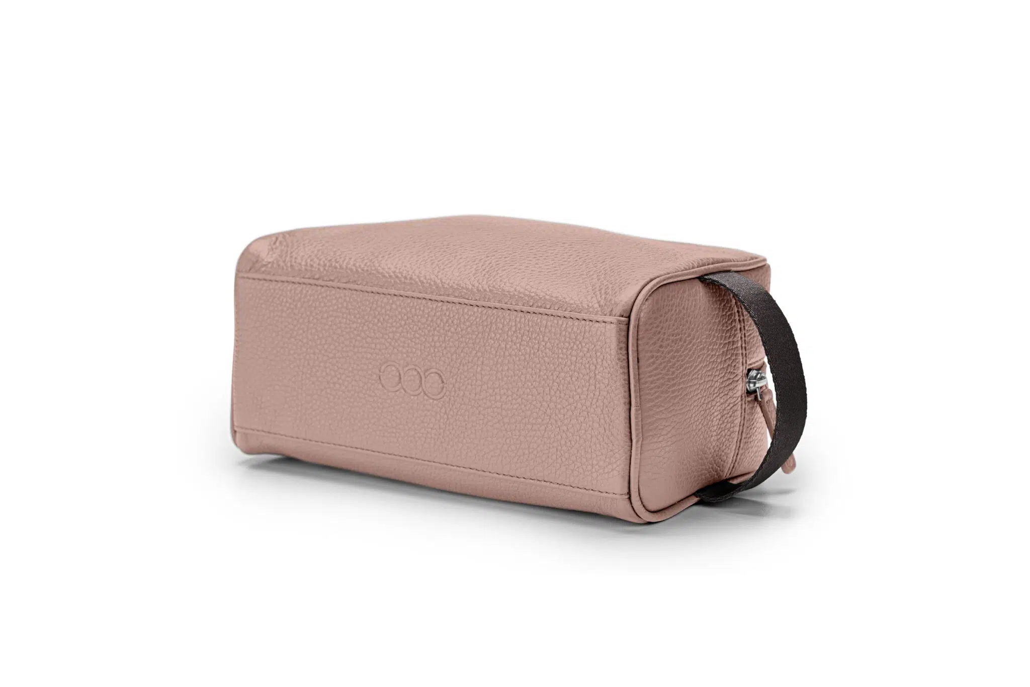 KEINESCHWESTER-WASCHTASCHE-altrosa-dunkelbraun-genarbt-silber-D