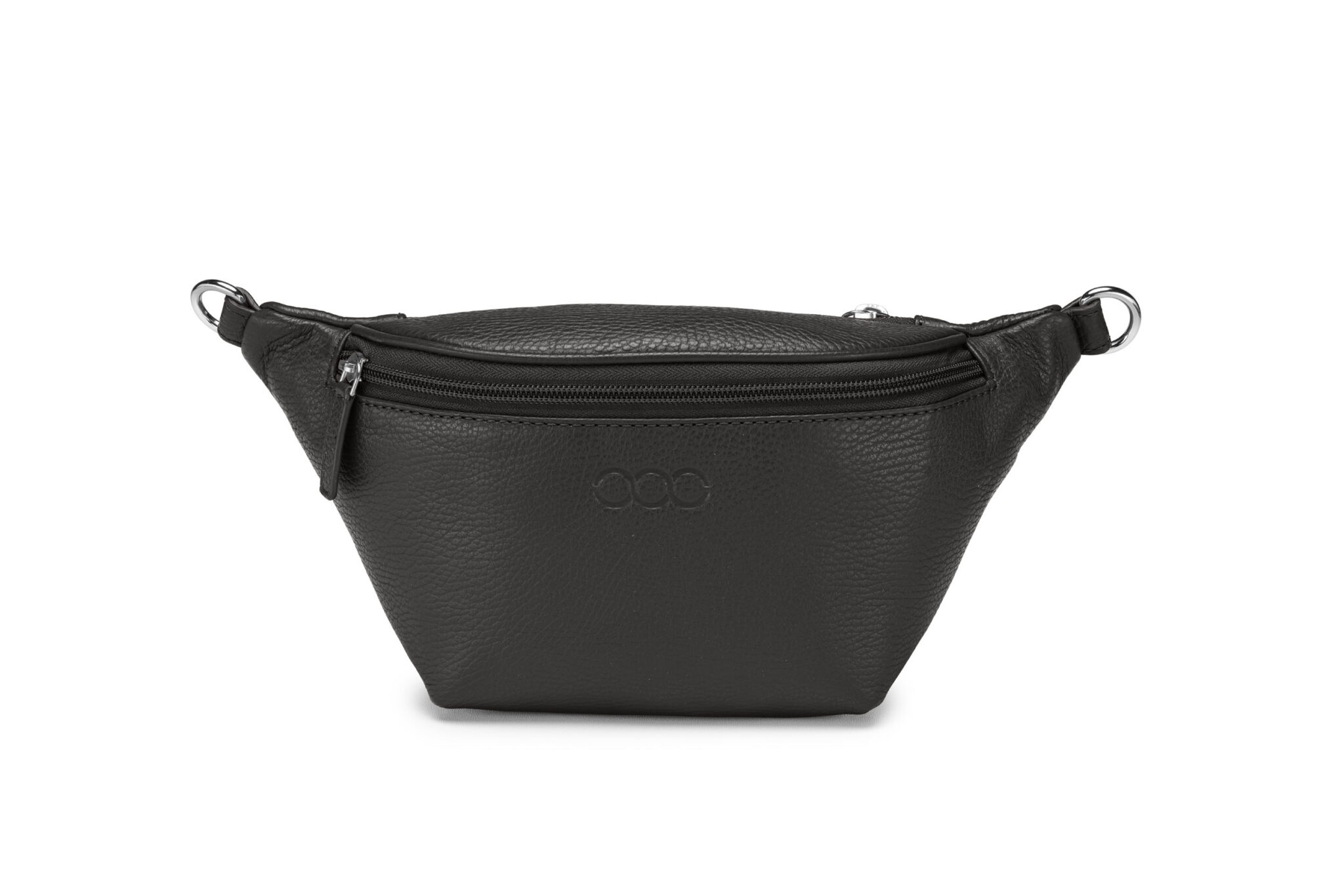 KEINESCHWESTER-GASSI-KIM-schwarz-genarbt-silber-A