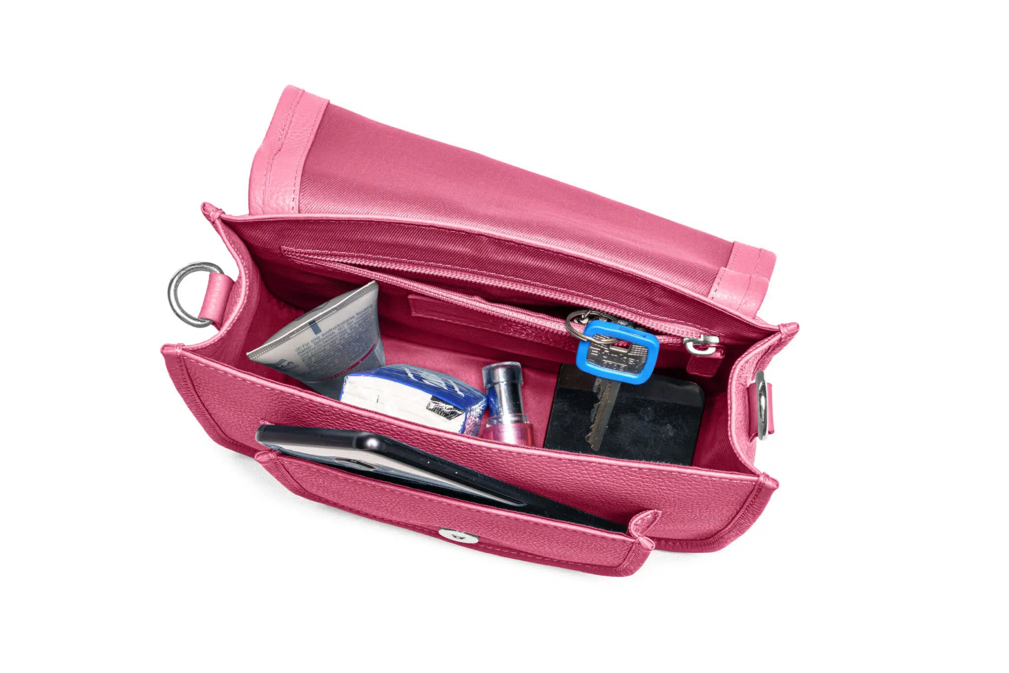 KEINESCHWESTER-ELLA-pink-genarbt-silber-C