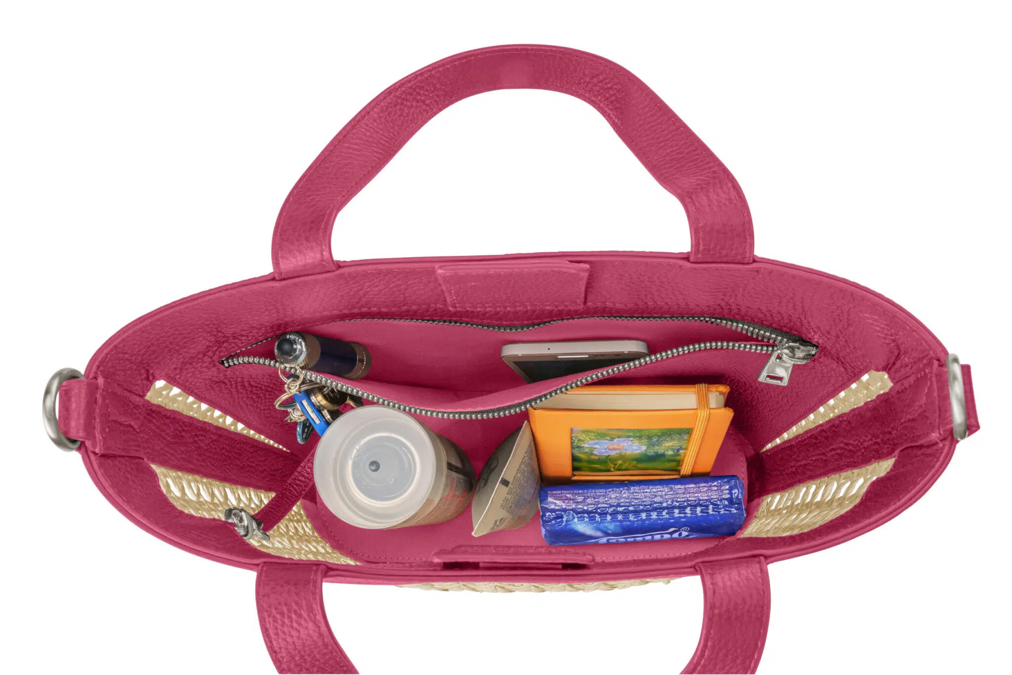 KEINESCHWESTER-CLEO-pink-genarbt-silber-G