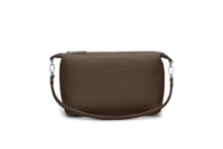 Ida - dunkelbraun | silber | genarbt