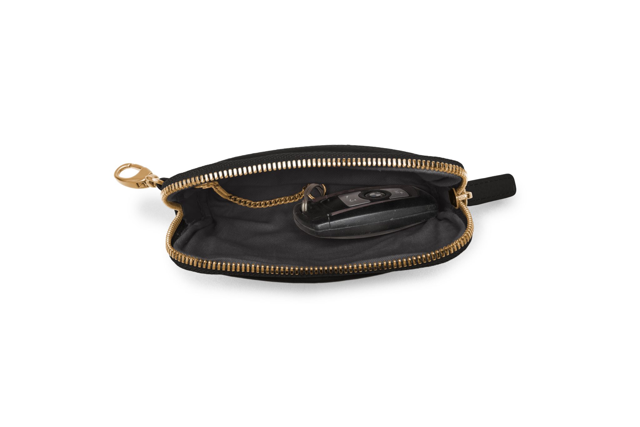 KEINESCHWESTER BO Schwarz Genarbt Gold H