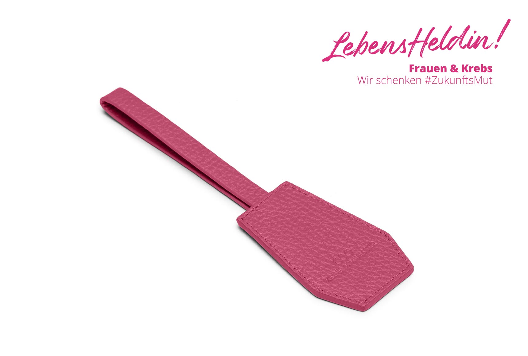 Lebensheldin Pink Taschenanhaenger