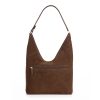 JARA RS Wildleder Dunkelbraun Gold